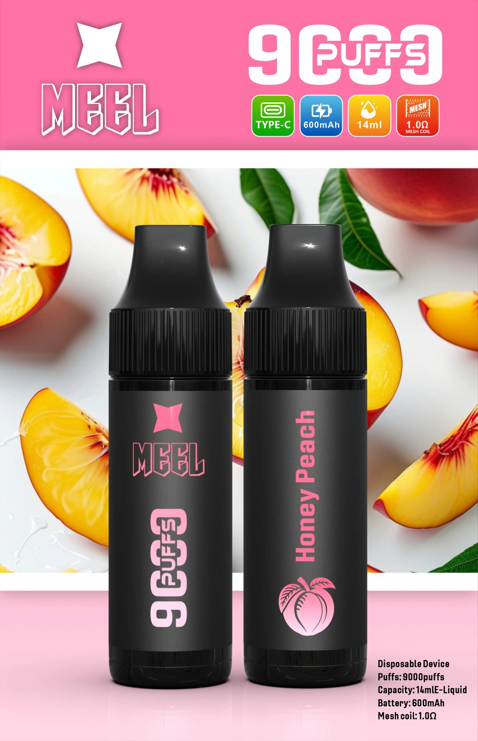 MEEL Marbo 9000 口大煙霧 純粹霧化穩定技術 600mAh 電力不虛標 14ml 巨量裝更耐抽 Mesh 網芯解析 台灣現貨:圖片 2