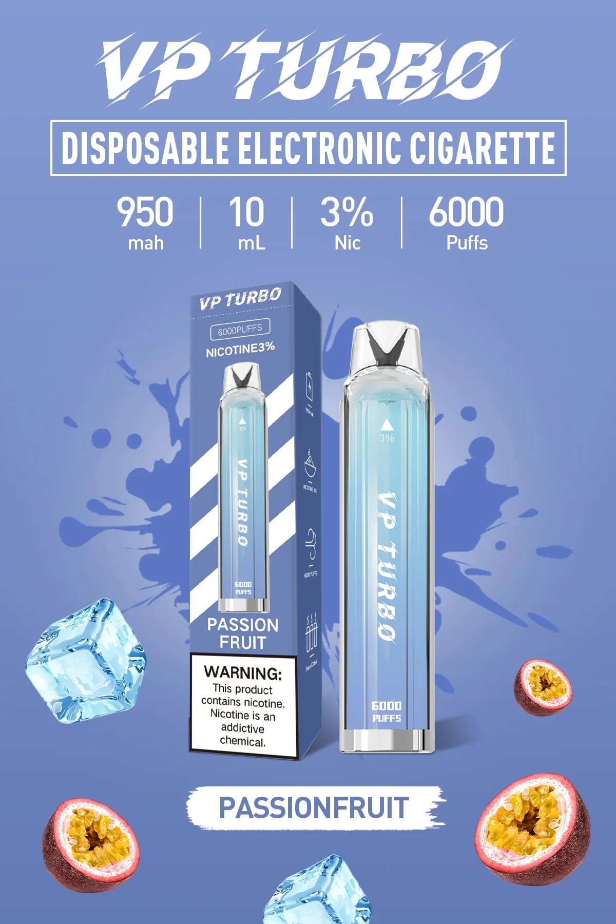 VP TURBO 幻彩抛棄式 發光超吸睛 6000 口更耐抽 950mAh 爆發力十足大煙霧 10ml 巨量儲油與 Mesh 霧化解析 台灣現貨:圖片 2
