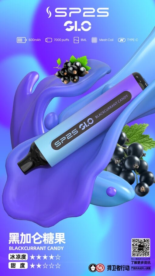 SP2S GLO 7000 系列 8ml 數位巨量裝續航抽超久 充電超快不必等 30mg 丁鹽順滑擊喉 Mesh 工藝極速傳導 台灣現貨:圖片 12