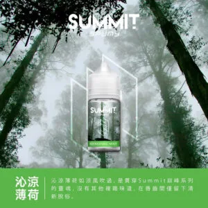 SPUMY Summit 巔峰薄荷 30ml 極致薄荷「純淨冰感」炸裂 美式頂級調香 解癮神器現貨下單秒出 台灣現貨