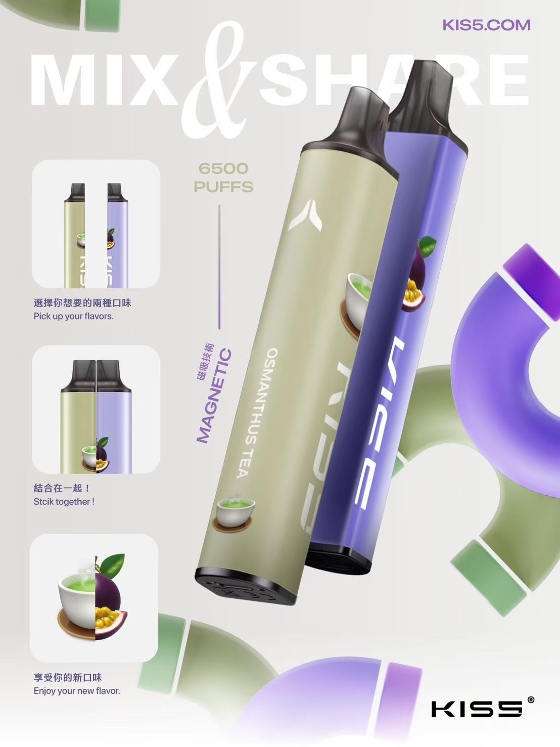 KIS5 鎧斯 6500 抛棄式主機 首創磁吸雙芯 穩定輸出不衰減 質感玩家的進階首選 升級不漏油 抽起來超順 台灣現貨:圖片 4