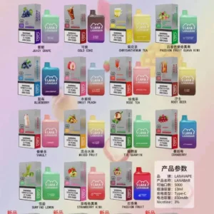 LANA 5000Puffs 拋棄式設備 純粹視覺美學工藝 800mAh 穩定動力輸出 極致純淨手感 CP 值怪獸 台灣現貨
