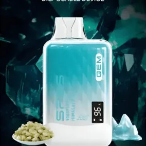 SP2S GEM 9000口 透明外型超好看 3%尼古丁鹽 不怕抽到焦 自帶螢幕看電量 Type-C 600mAh快充架構長效續航 台灣現貨秒發